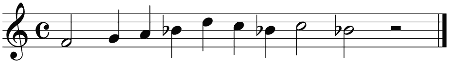 Notenbalk regel 4 (rit)