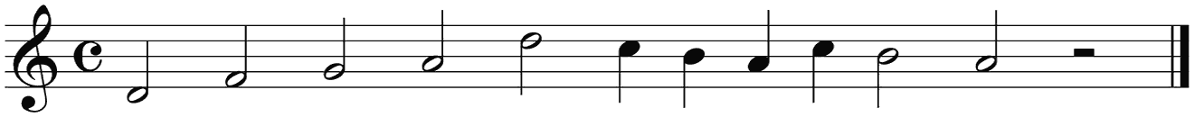Notenbalk regel 1 (rit)
