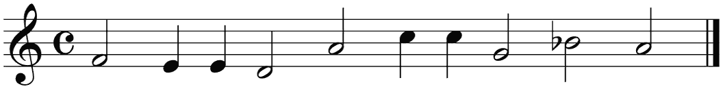 Notenbalk regel 3 (rit)