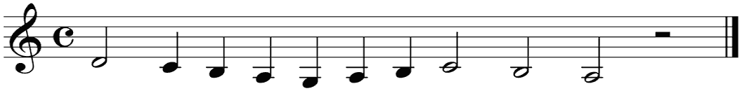Notenbalk regel 5 (rit)