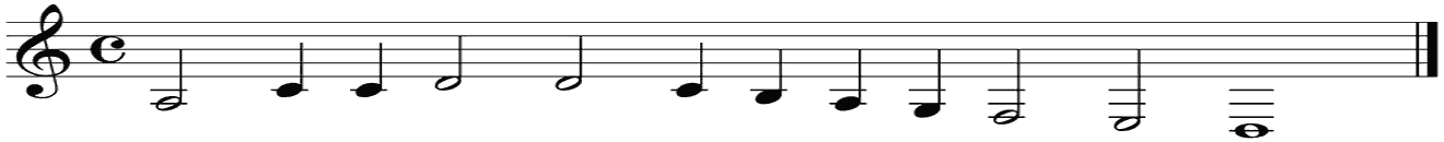 Notenbalk regel 7 (rit)