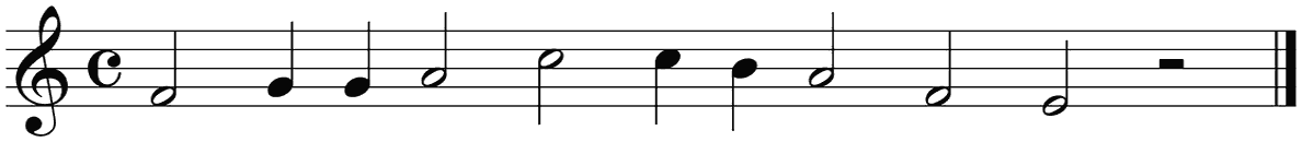 Notenbalk regel 4 (rit)