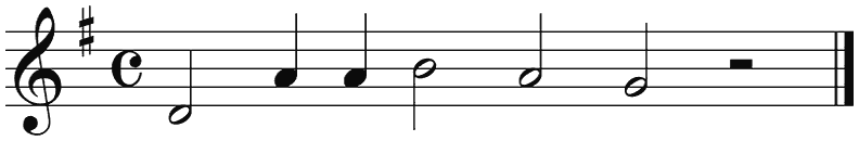 Notenbalk regel 4 (rit)