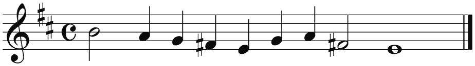 Notenbalk regel 6 (rit)