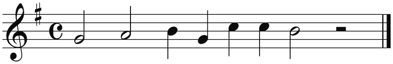 Notenbalk regel 5 (rit)
