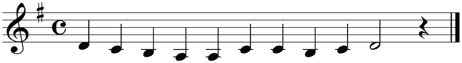 Notenbalk regel 5 (iso)