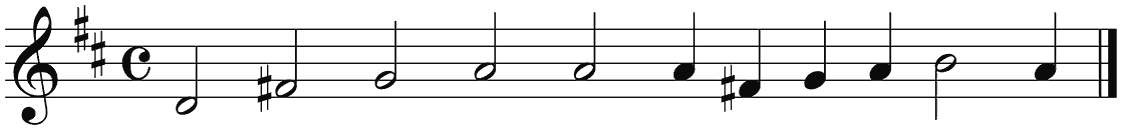 Notenbalk regel 1 (rit)