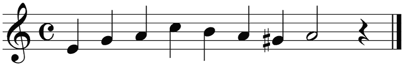 Notenbalk regel 4 (iso)
