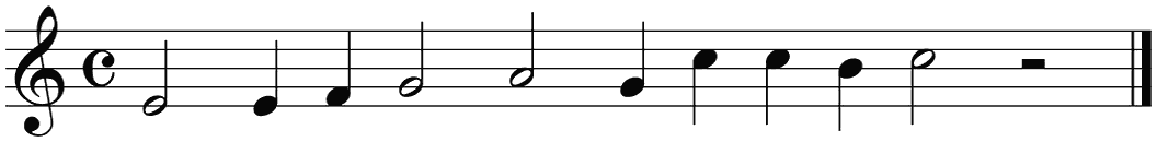 Notenbalk regel 1 (rit)