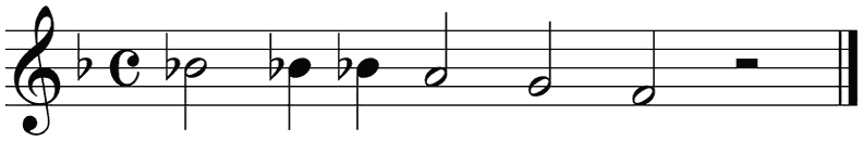 Notenbalk regel 9 (rit)