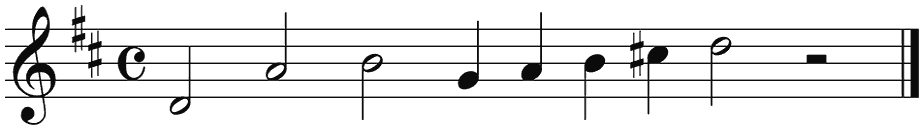 Notenbalk regel 3 (rit)
