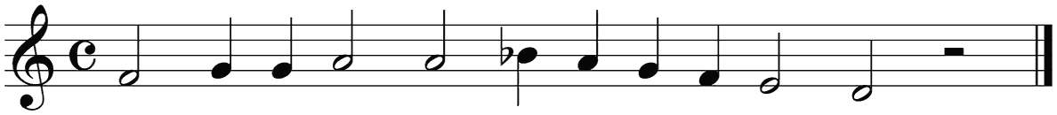 Notenbalk regel 1 (rit)