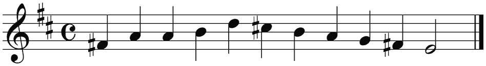 Notenbalk regel 6 (iso)
