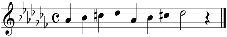 Notenbalk regel 5 (iso)