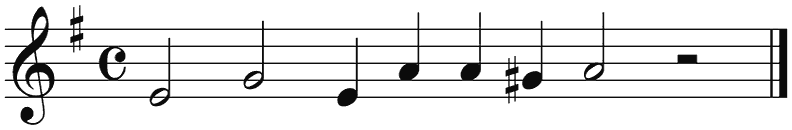 Notenbalk regel 3 (rit)