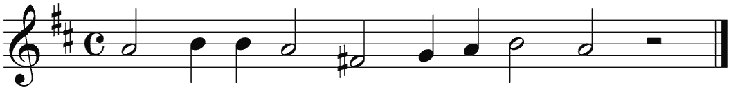 Notenbalk regel 3 (rit)