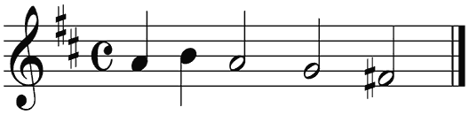 Notenbalk regel 5 (rit)