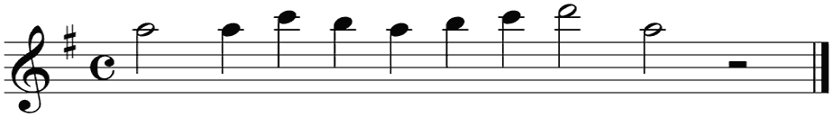 Notenbalk regel 6 (rit)
