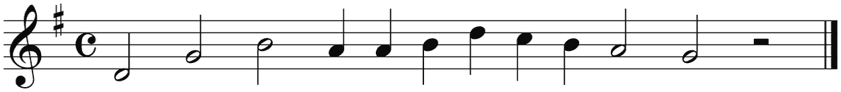 Notenbalk regel 1 (rit)
