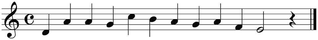 Notenbalk regel 3 (iso)