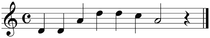 Notenbalk regel 3 (iso)