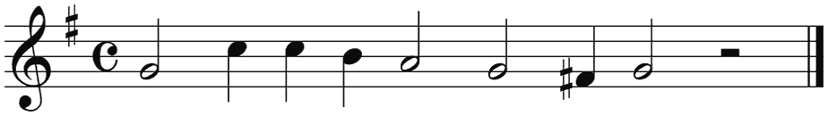 Notenbalk regel 1 (rit)