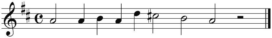 Notenbalk regel 1 (rit)