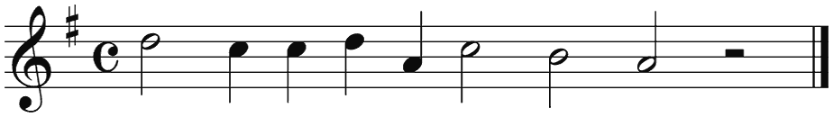 Notenbalk regel 3 (rit)