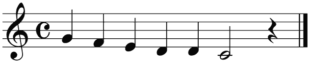 Notenbalk regel 6 (iso)