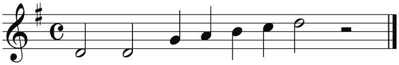 Notenbalk regel 1 (rit)