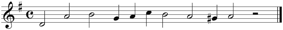 Notenbalk regel 3 (rit)