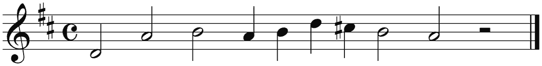 Notenbalk regel 1 (rit)