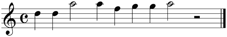 Notenbalk regel 6 (rit)